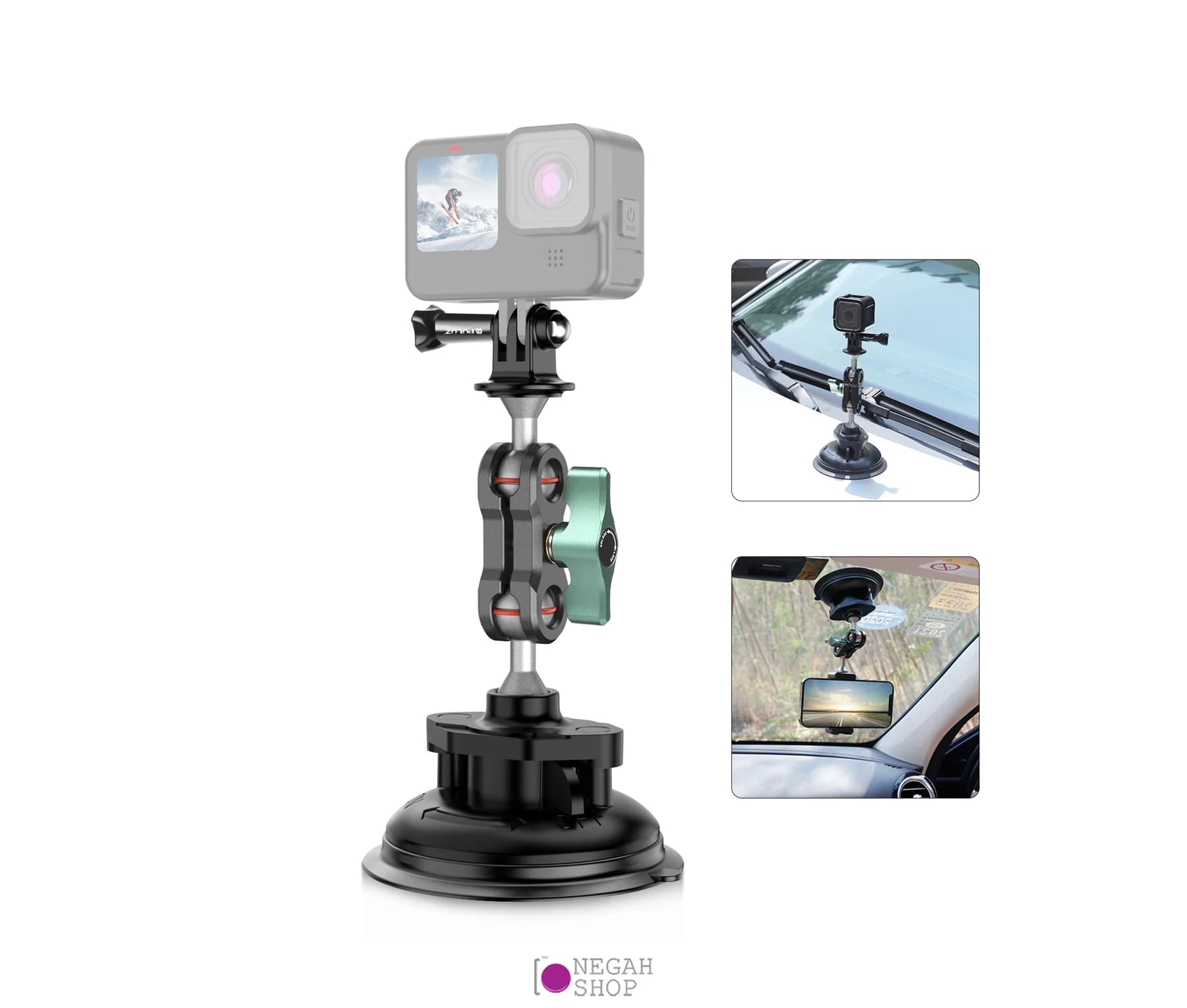 ساکشن بازودار موبایل و دوربین ورزشی پلوز Puluz PU848B