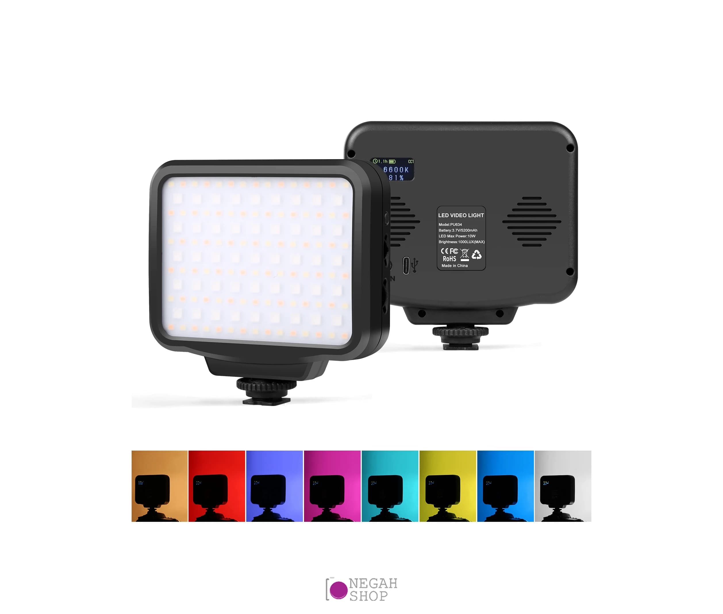نور ثابت Puluz PU634 RGB LED