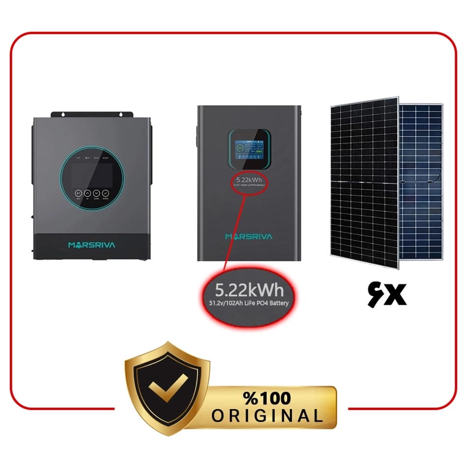 پکیج 6.5 کیلووات برق خورشیدی اقتصادی — تصویر ۲