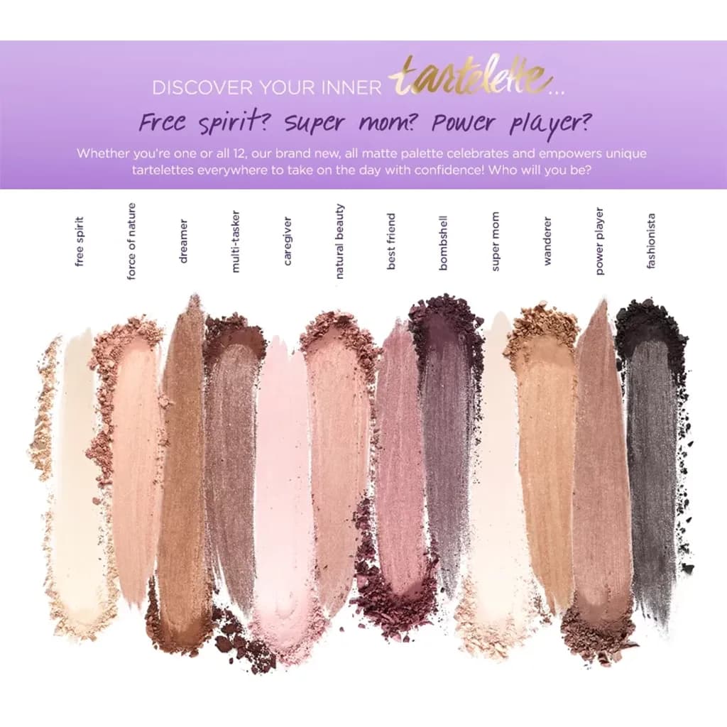 پالت سایه چشم ۱۲ رنگ مات تارت Tartelette Amazonian Clay — تصویر ۳