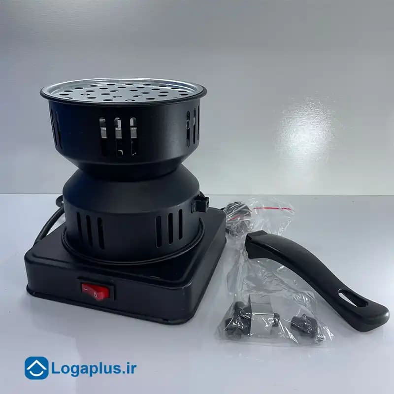 زغال سوز برقی طرح عربی مدل THP-2 با دسته عایق 1000 وات — تصویر ۲
