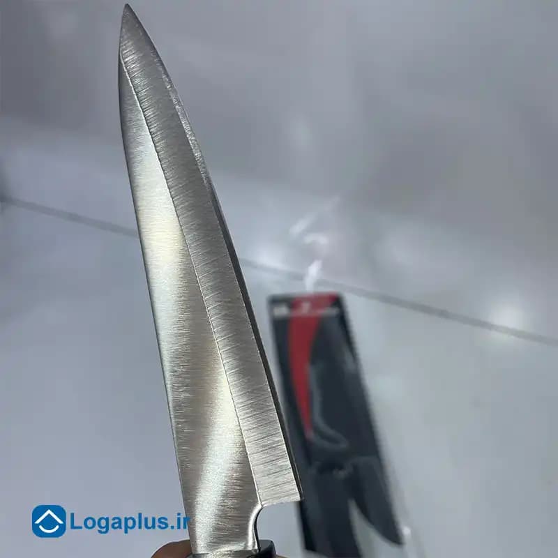 چاقوی آشپزخانه استیل برند Ying Guns با دسته طرح چوب — تصویر ۴