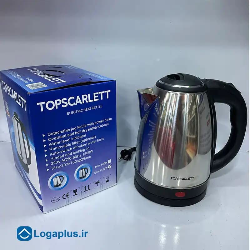 کتری برقی استیل 2 لیتری اسکارلت مدل SC-20 — تصویر ۴