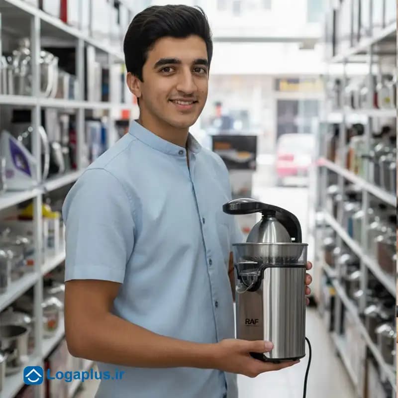 آب مرکباتگیر برقی اهرمی راف مدل R.626 توان ۱۰۰ وات با بدنه استیل ضد زنگ — تصویر ۵