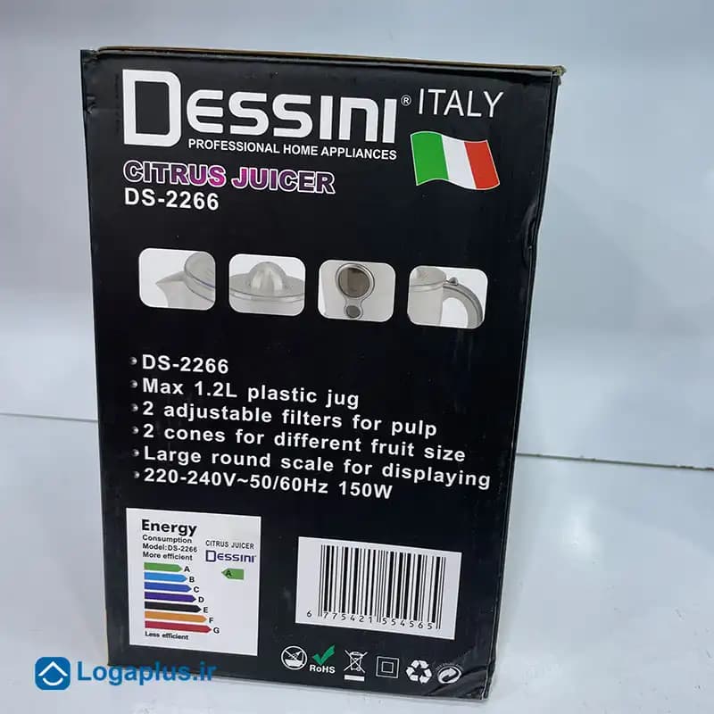 آب مرکباتگیر برقی دسینی مدل DS-2266 ظرفیت ۱.۲ لیتر ۱۵۰ وات — تصویر ۵