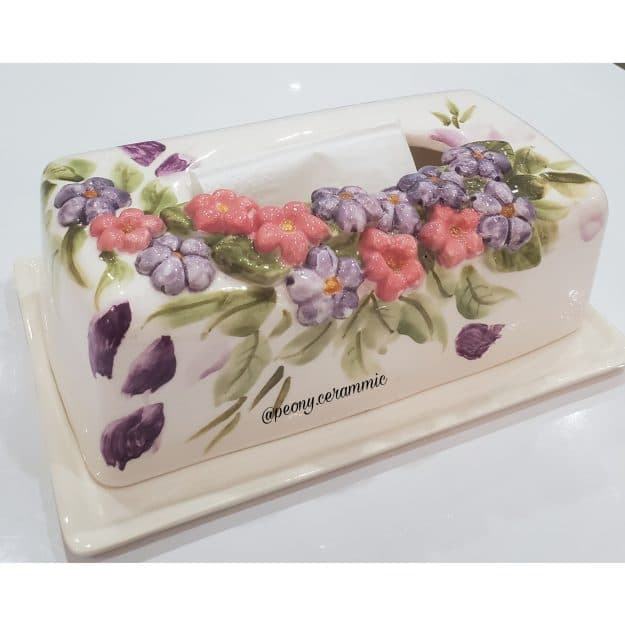 جای دستمال کاغذی سرامیکی کد 05
