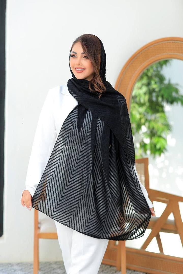 شال یاخما نگین دار کد ۰۱۶۰