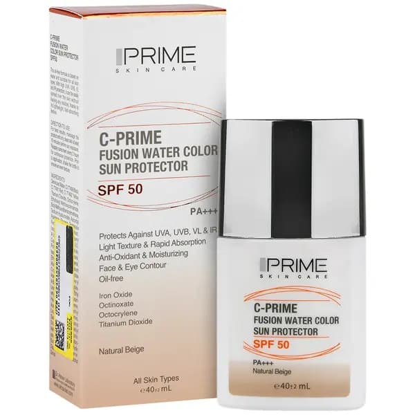 فلوئید ضدآفتاب ویتامین سی پرایم SPF50 (بژ طبیعی)