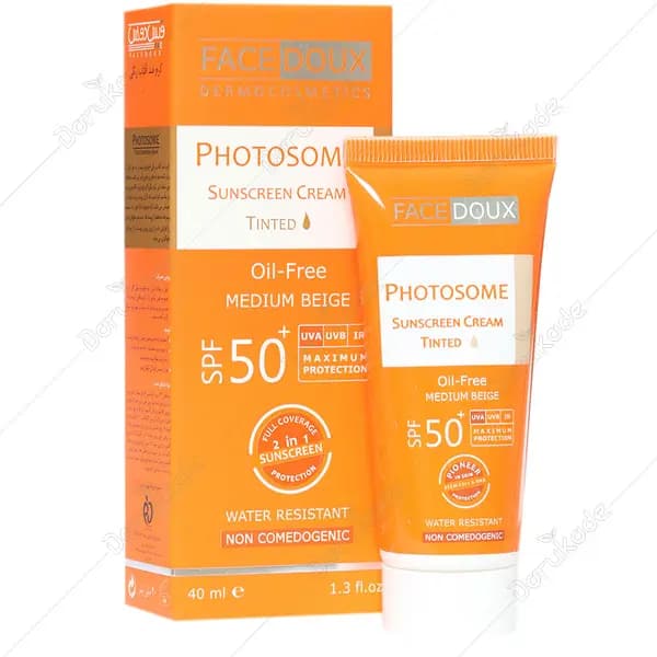 کرم ضد آفتاب رنگی فوتوزوم SPF50 (بژ متوسط) فیس دوکس