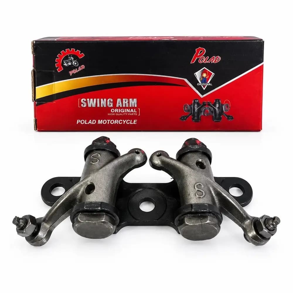 اسبک بالا کامل موتور سیکلت ۱۲۵ سی‌سی طرح هوندا برند پولاد (POLAD Rocker Arm Assembly – پایه و انگشتی کامل)