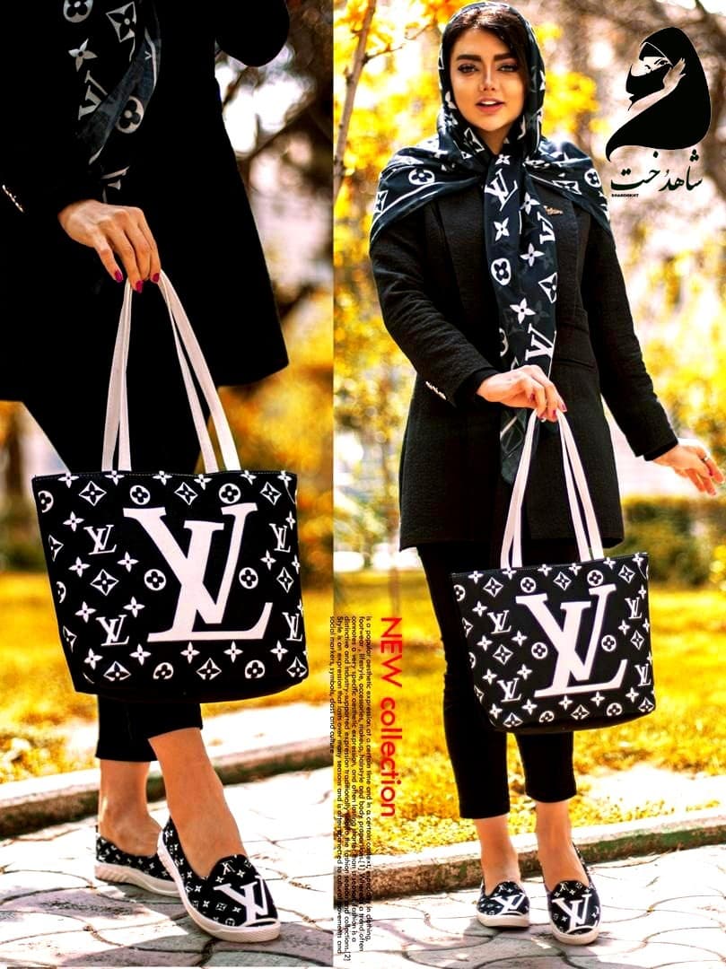 ست کیف و روسری شاهدخت طرح لویی ویتون LV — تصویر ۲