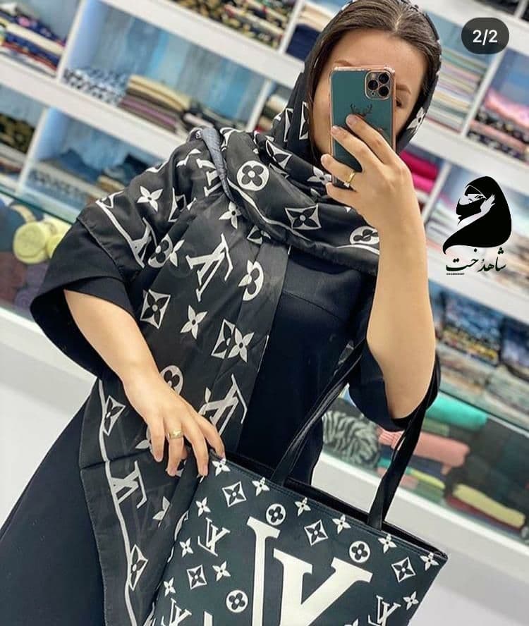 ست کیف و روسری شاهدخت طرح لویی ویتون LV — تصویر ۳