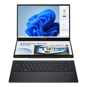 لپ‌تاپ 14 اینچی ایسوس مدل Zenbook DUO UX8406CA-Core Ultra 9 285H-32GB LPDDR5X-2TB SSD-Dual WUXGA OLED Touch 60Hz-W