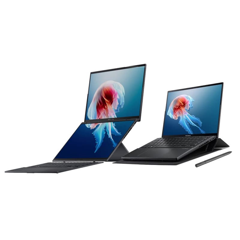 لپ‌تاپ 14 اینچی ایسوس مدل Zenbook DUO UX8406CA-Core Ultra 9 285H-32GB LPDDR5X-2TB SSD-Dual WUXGA OLED Touch 60Hz-W — تصویر ۵