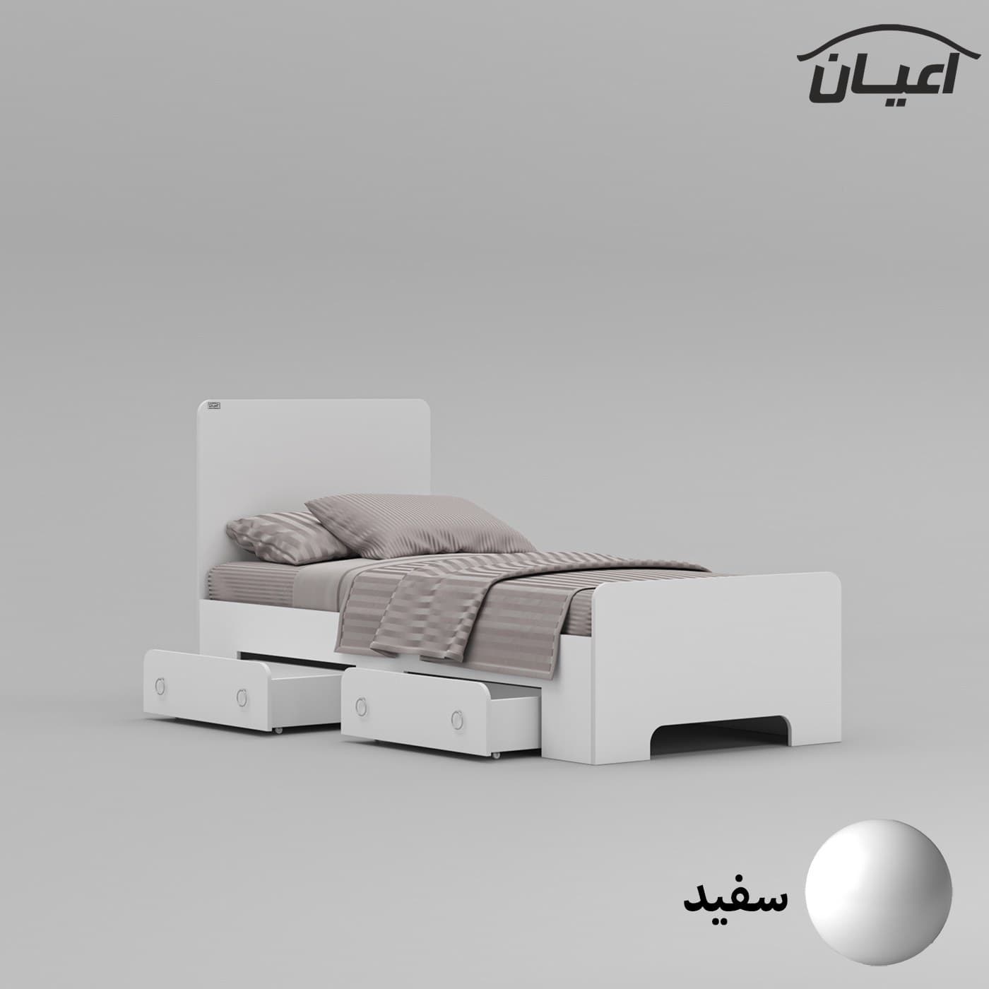 تخت خواب نوجوان مدل FH795 سایز 80×180 سانتی متر مبلمان فرنا مدل 1145237 — تصویر ۲