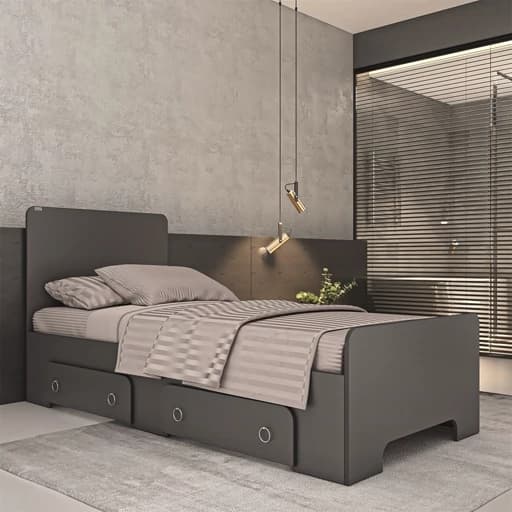 تخت خواب نوجوان مدل FH795 سایز 80×180 سانتی متر مبلمان فرنا مدل 1145237