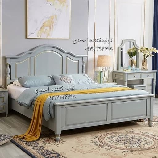 سرویس خواب دو نفره ونوس طوسی مبلمان فرنا مدل 1145178