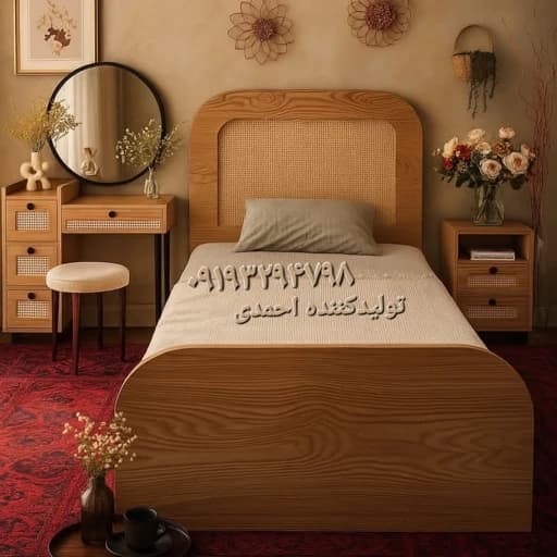 سرویس خواب تک نفره حصیری مبلمان فرنا مدل 1145177