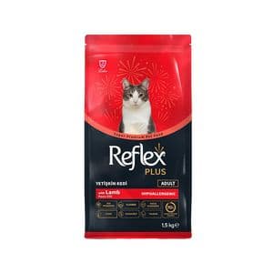 غذای خشک گربه رفلکس پلاس مدل Reflex Plus Adult طعم بره و برنج وزن ۱.۵ کیلوگرم
