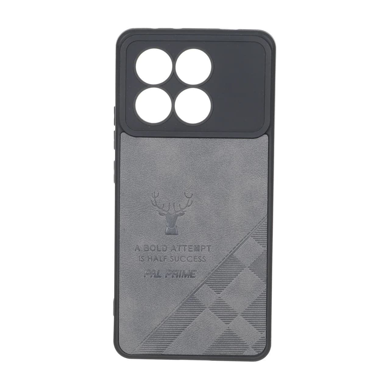 قاب طرح چرم گوزنی Pal Prime مدل Xiaomi Poco X6 Pro 5G / Redmi K70E – خاکستری