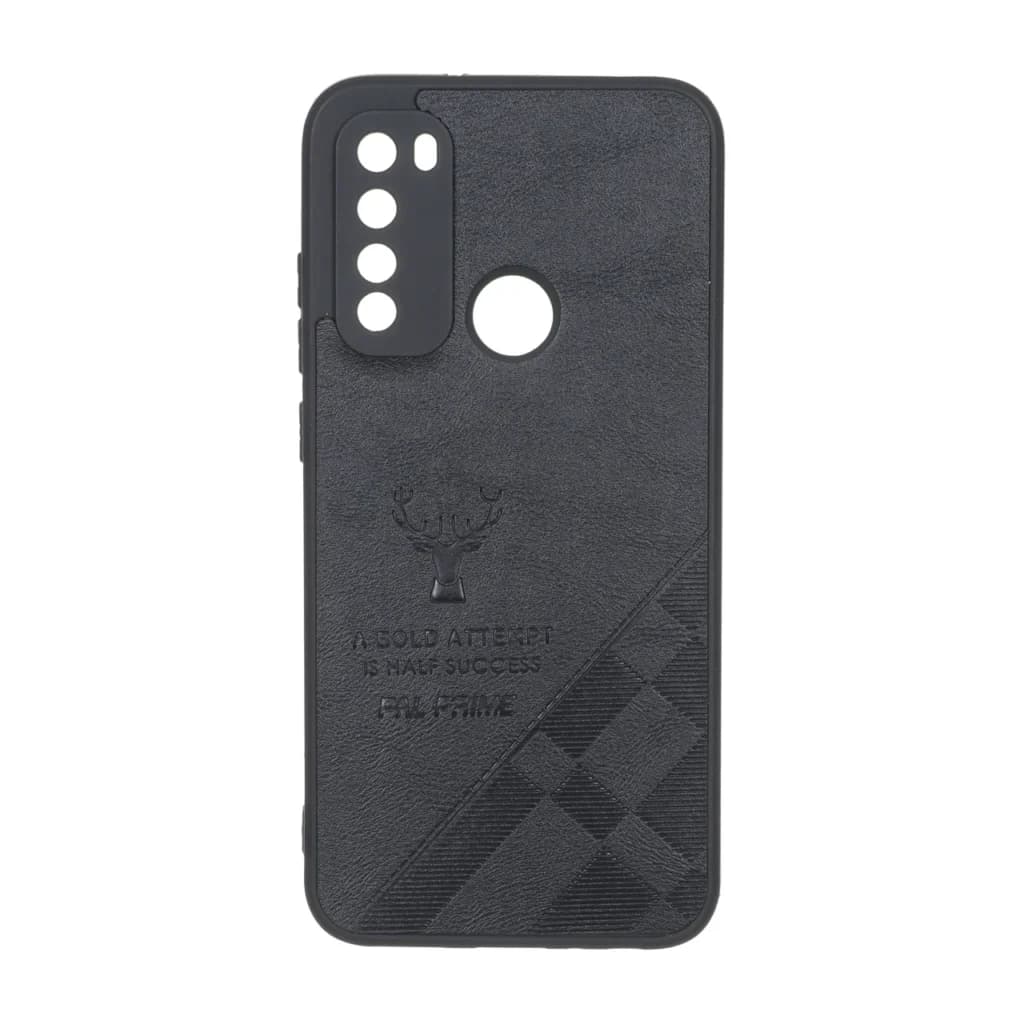 قاب طرح چرم گوزنی Pal Prime مدل Xiaomi Redmi Note 8 – مشکی — تصویر ۲