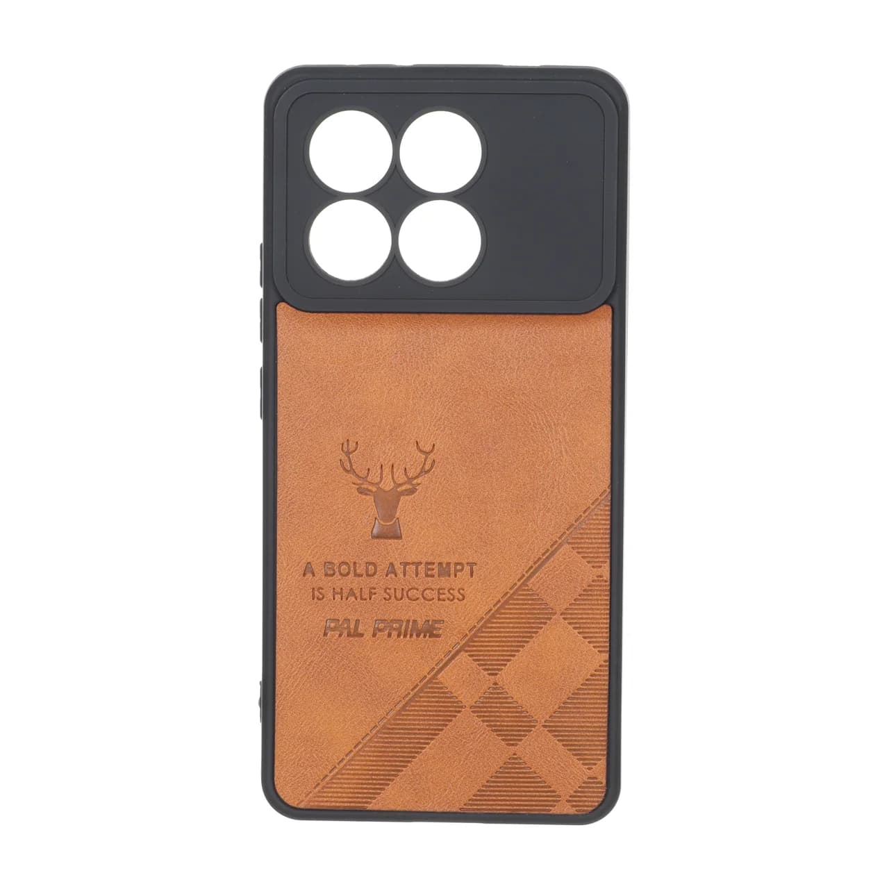 قاب طرح چرم گوزنی Pal Prime مدل Xiaomi Poco X6 Pro 5G / Redmi K70E – عسلی