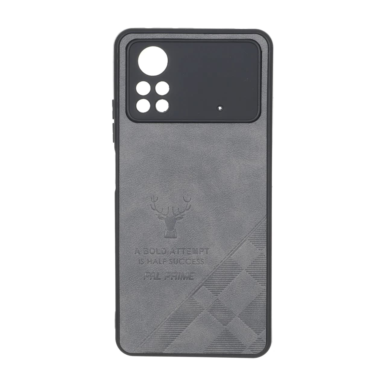 قاب طرح چرم گوزنی Pal Prime مدل Xiaomi Poco X4 Pro – خاکستری