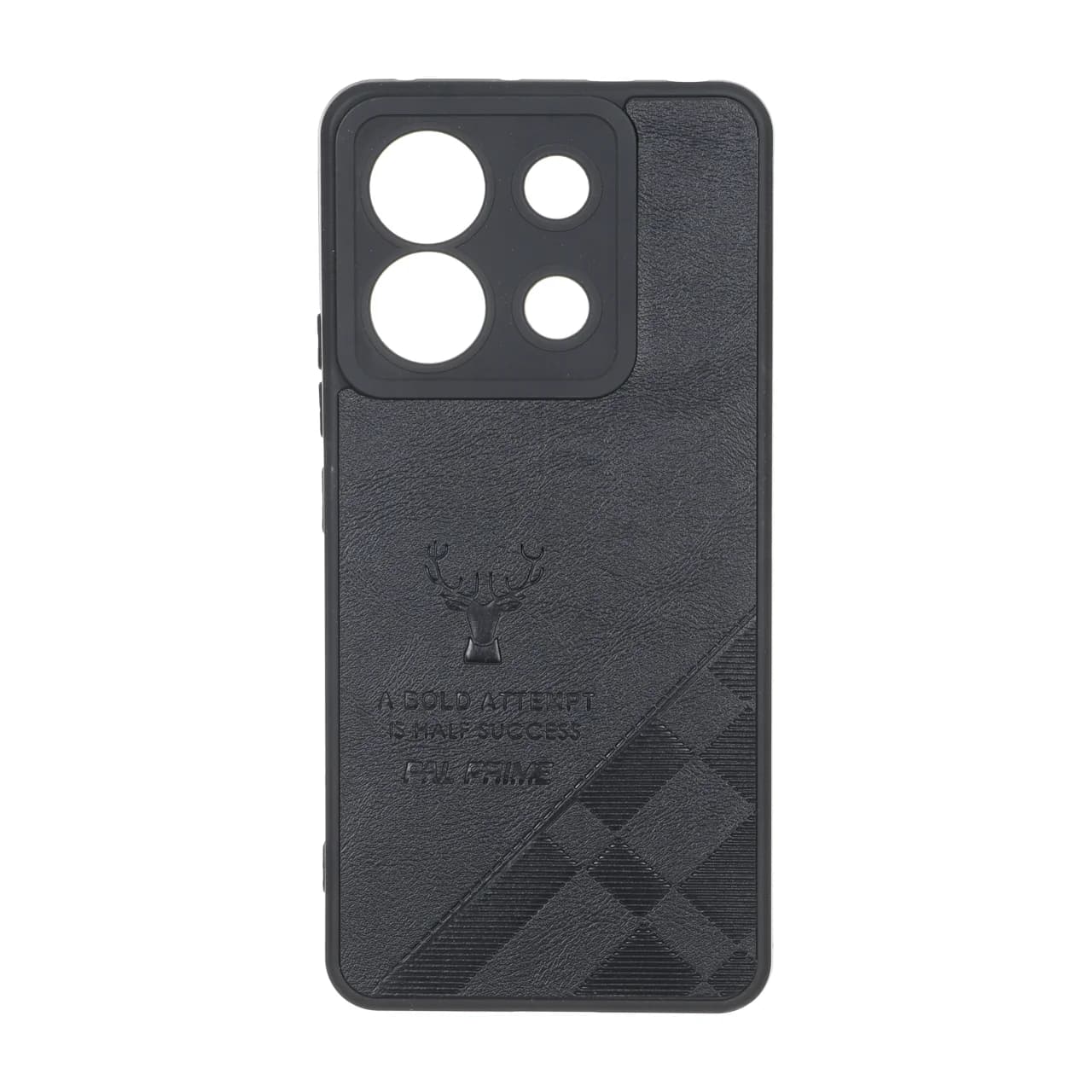 قاب طرح چرم گوزنی Pal Prime مدل Xiaomi Redmi Note 13 Pro 5G / Poco X6 5G – مشکی