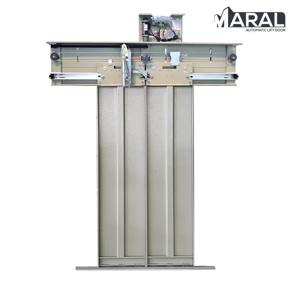 درب کابین آسانسور دو لته سانترال مارال پلاس عرض 70