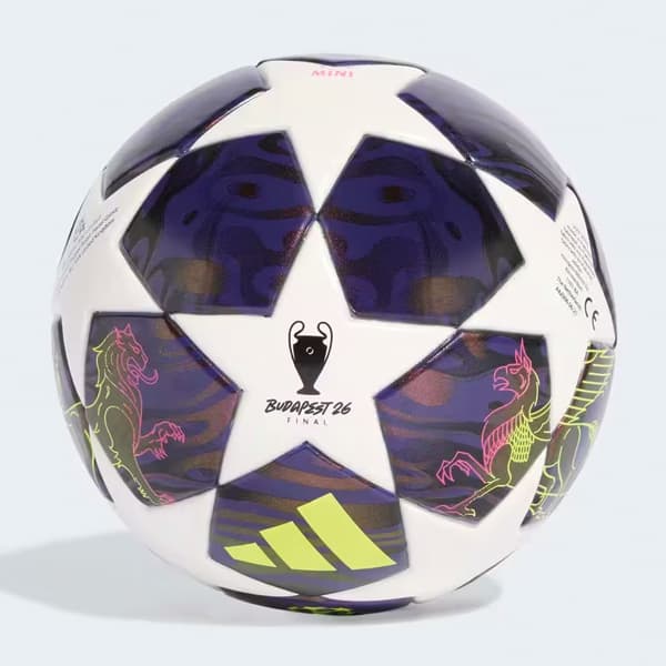 توپ فوتبال مینی سایز 1 آدیداس مدل Champions League Final 25/26 — تصویر ۳