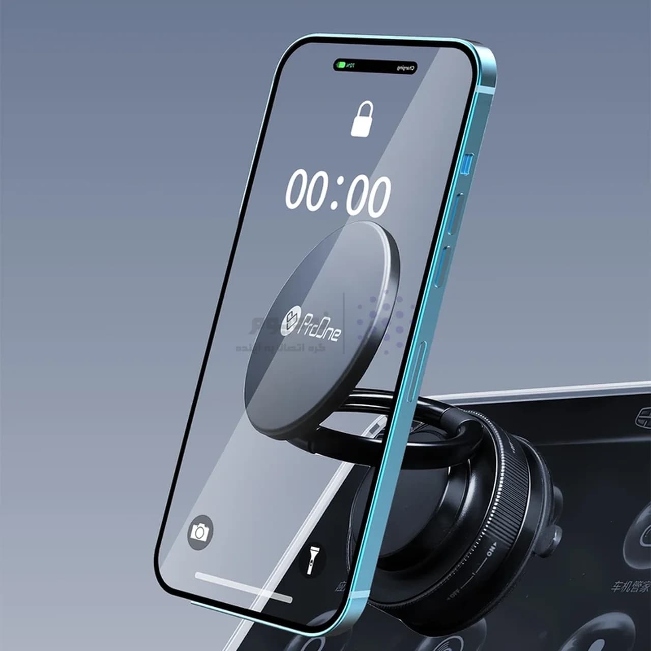هولدر گوشی موبایل وکیومی مگنتی ProOne مدل Steady Lock PHL1197 – مشکی — تصویر ۳