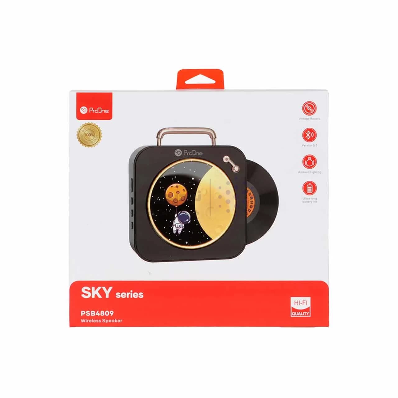 اسپیکر بی سیم شارژی 8 وات ProOne مدل SKY series PSB4809 – مشکی (قابلیت چراغ خواب) — تصویر ۸