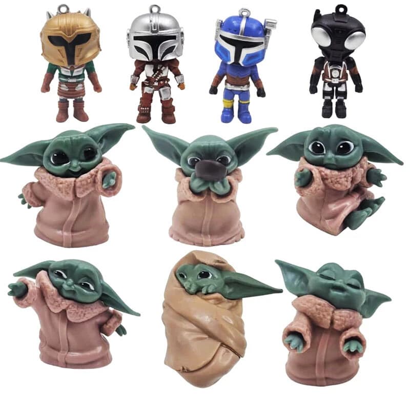 فیگور بیبی یودا و ماندلورین سری جنگ ستارگان (استار وارز) Starwars مجموعه 10 عددی