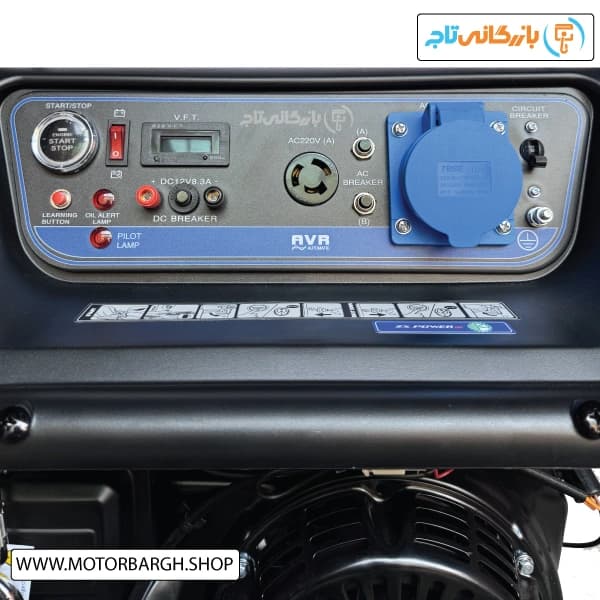 موتور برق بنزینی زونگشن 8.5 کیلووات مدل KB9000ER تک فاز ریموت‌دار به همراه ویدیو معرفی — تصویر ۳