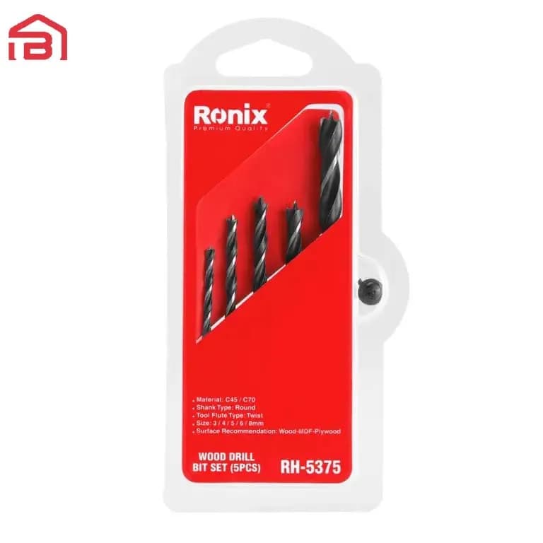 ست مته چوب 5 عددی NEW رونیکس مدل RH-5375 — تصویر ۴