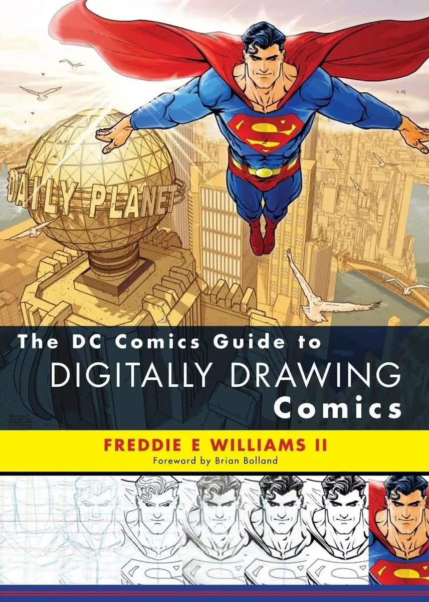 کتاب راهنمای دیسی کامیکس برای طراحی دیجیتال کمیک (The DC Comics Guide to Digitally Drawing Comics) نسخه انگلیسی PDF | فردی ای. ویلیامز دوم