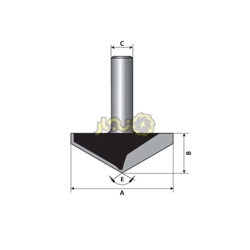 تیغ وی 140 درجه قطر 40 تورنادو مدل T124013-301 — تصویر ۳