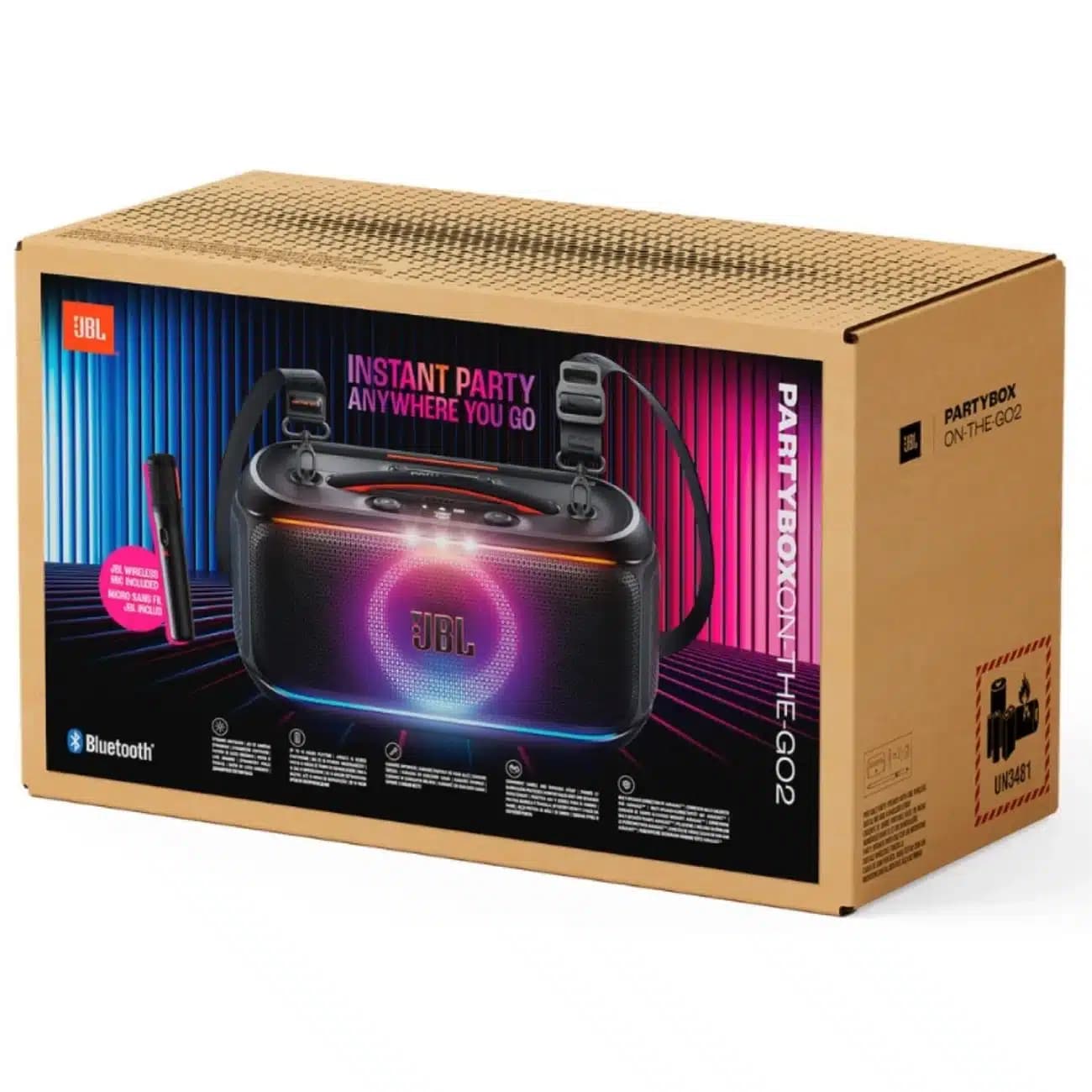 اسپیکر بلوتوثی جی بی ال مدل PartyBox On-The-Go 2 توان 100 وات — تصویر ۱۰