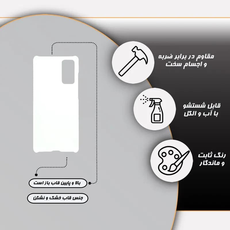 کاور گارد قاب علوی مدل 3D مناسب برای گوشی موبایل سامسونگ Galaxy A50 — تصویر ۲