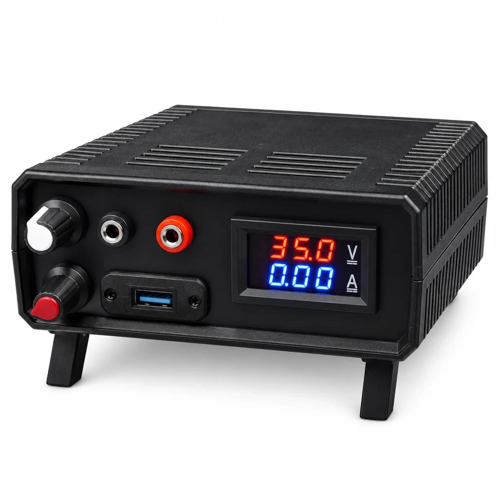 منبع تغذیه رومیزی ۳۵ ولت ۵ آمپر USB دار