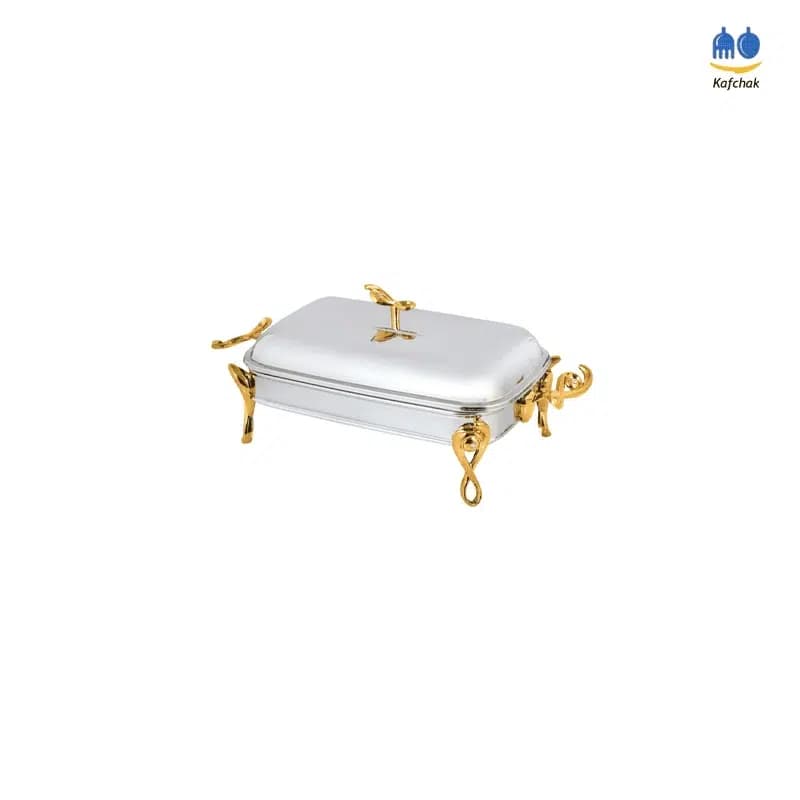 سوفله خوری پرتی سایز کوچک – مدل ملودی – سیلور طلایی