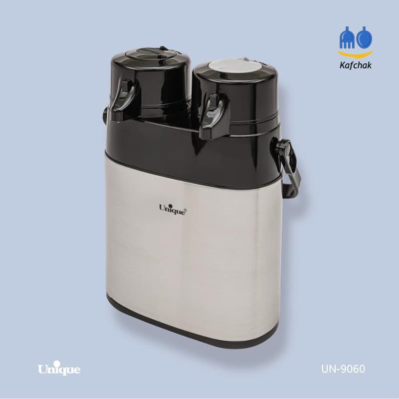 فلاسک یونیک دوقلو 6.1 لیتری – مدل 9060 – استیل براق