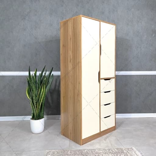 کمد لباس و کتابخانه مدرن با فضای ذخیره سازی عالی مبلمان اورلین مدل 975922
