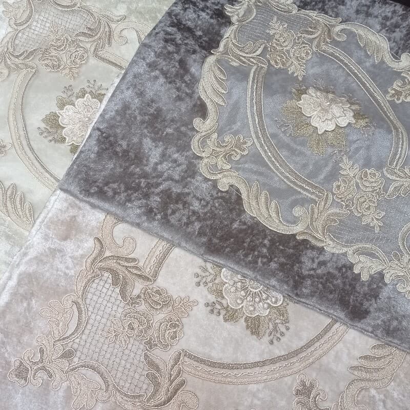 کوسن مخمل دانتل مربع جدید دو عددی