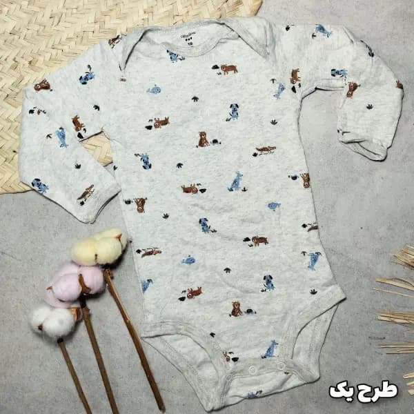 زیر دکمه دار آستین بلند کارترز پسرانه 18-12ماه — تصویر ۲