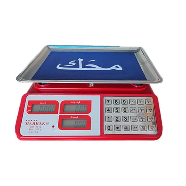ترازو 40 کیلویی محک | دکمه استیل | نمایشگر دو طرفه
