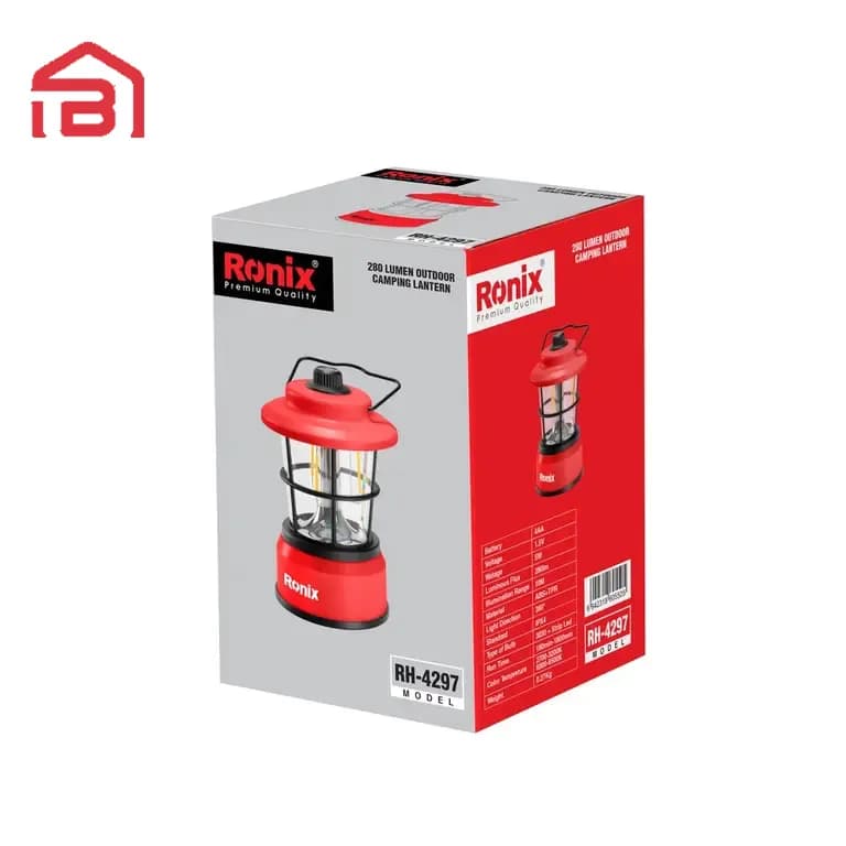 چراغ فانوسی باتری خور کمپی رونیکس مدل RH-4297 — تصویر ۳