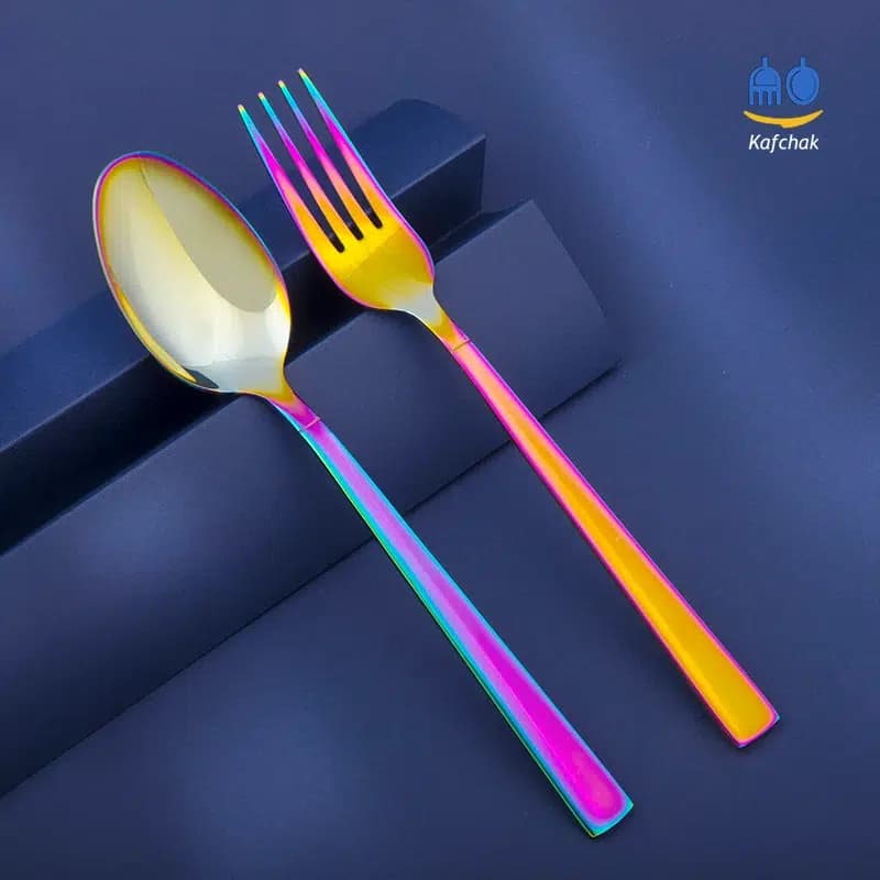 قاشق و چنگال یونیک – مدل شیکاگو – هفت رنگ