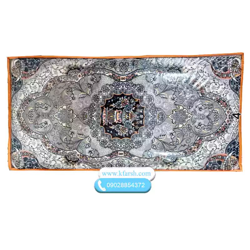پشتی فرشی 700شانه طوسی کد 4
