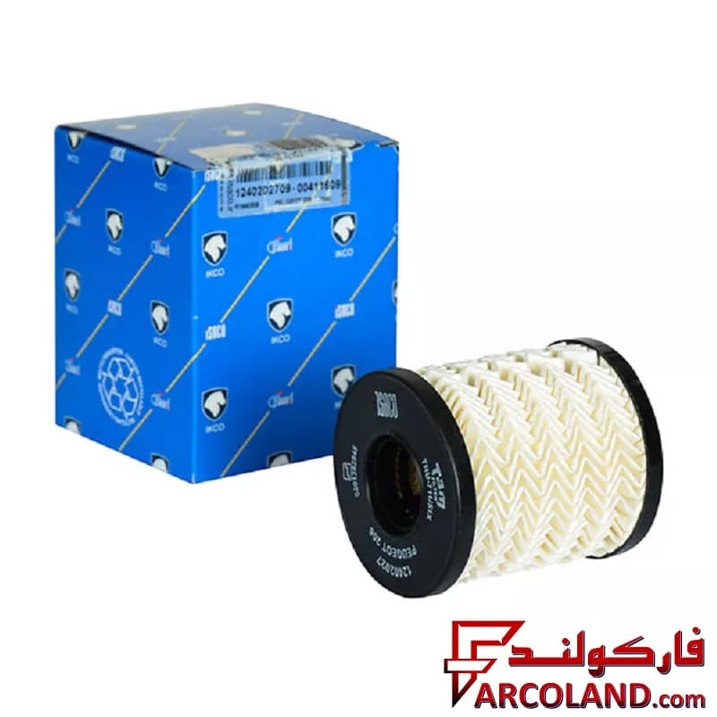 فیلتر روغن موتور ایساکو مدل 12402027 پایه کوتاه مناسب رانا